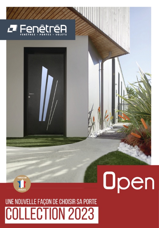 catalogue fenetrea porte entrée gamme open videloup pontorson