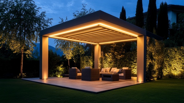 Pergolas bioclimatique pergolas bioclimatique de nuit