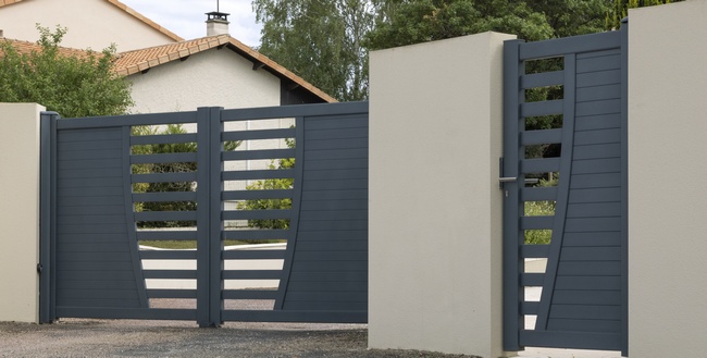 Portail et clôture aluminium portail clôture aluminium menuiserie videloup